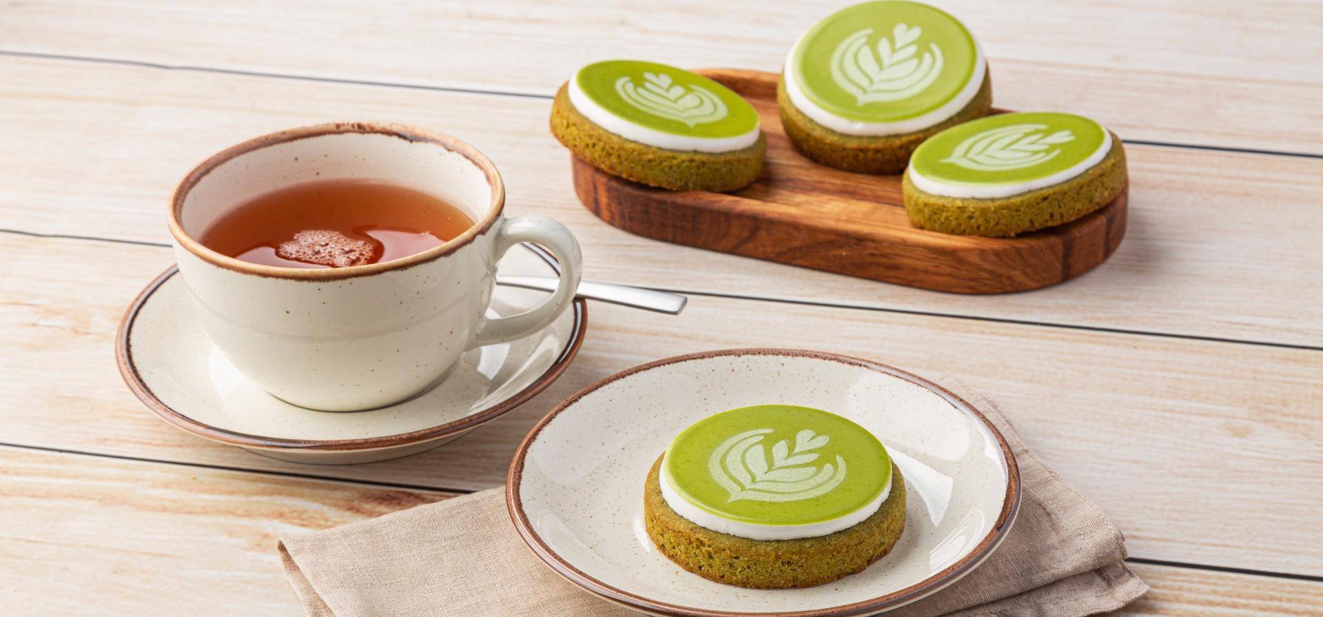 Онлайн мастер-класс "Печенье "Матча-латте"