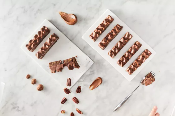 Vegane Schokoladenriegel